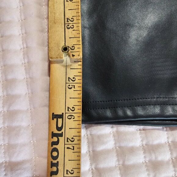 NWT LAUNDRY BY SHELLI SEGAL BLACK FAUX LEATHER TAPERED PANTS SZ M - Picture 16 of 16